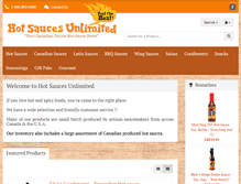 Tablet Screenshot of hotsaucesunlimited.com